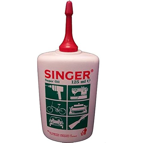 100% Genuine Singer Sewing Machine Oil Super Quality 125ml Bottle + Free Threader Cover