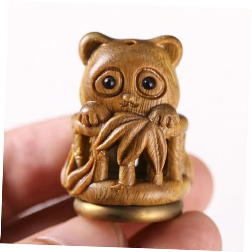 Estatua de panda tallada con contenedor de aromaterapia miniatura 3