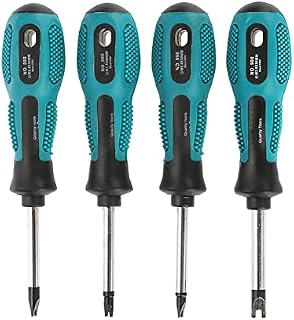 4pcs/Set U Fork Type Screwdriver, Anti-Slip Magnetic Screw Driver CRV Screwdriver Set Multifunctional Hand Tool