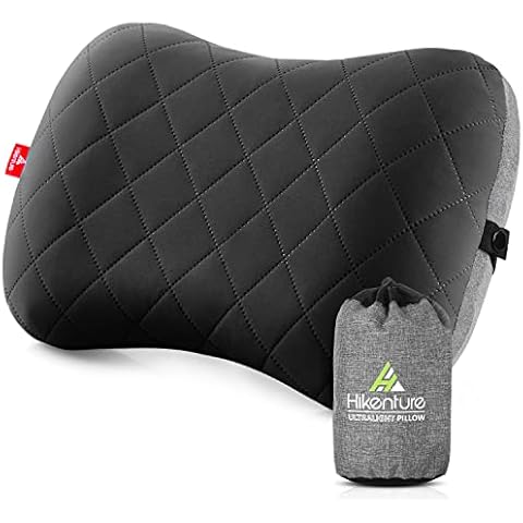 Hikenture Camping Pillow with Removable Cover - Ultralight Inflatable Pillow for Hiking,Backpacking - Upgrade Comfortable Ergonomic Air Pillow for Neck Support - Soft Travel Pillow In Car,Beach,Office Cover