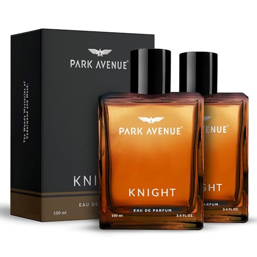 Image of Park Avenue Luxury Perfume Gift Set for Men | 2 x 100ml | Knight | Long Lasting EDP | Bergamot | Black Pepper | Sweet Orange | Geranium | Premium Fragrance