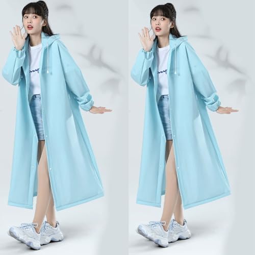 Raincoat cape reusable unisex long transparent raincoat a variety of colors available foldable and easy to carry