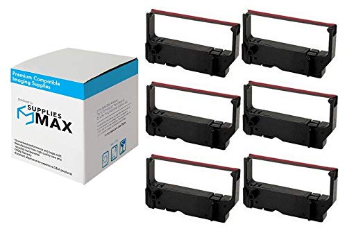 Compatible Replacement for Star MP-200/SP-200/500 Black/Red P.O.S. Printer Ribbons (6/PK) (RC-200BR)