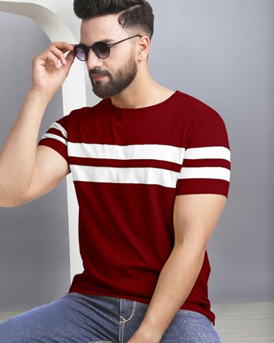 Image of AUSK Oversized T-Shirts || Printed Loose Fit Half Sleeve Tshirt for Mens