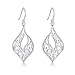 Highly Polished Sterling Silver Filigree Dangle Drop Earrings - New Arrival