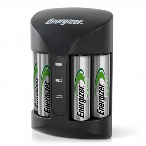 Image of Energizer Recharge Pro Rechargeable AAA and AA Battery Charger With 4 NiMh Rechargeable AA Batteries, Provides a Full Charge in 3 Hours