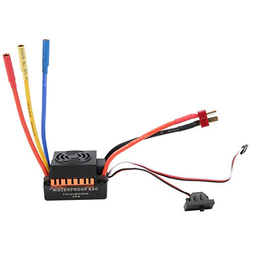 FUZHUI RC ESC 45A Electronic Speed Controller for 1/10 RC Car Model with Enhanced Throttle Response and Multiple Protection Functions