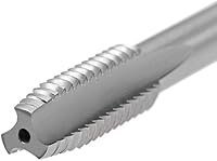 Vista 5 de uxcell Macho de la máquina 3/8-16 UNC Rosca 2B Clase 3 Flautas Tornillo de acero de alta velocidad roscado herramienta de roscar