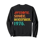 Photo Gallery awesome since december 1976 men women birth birthday vintage felpa Photo Gallery awesome since december 1976 men women birth birthday vintage felpa