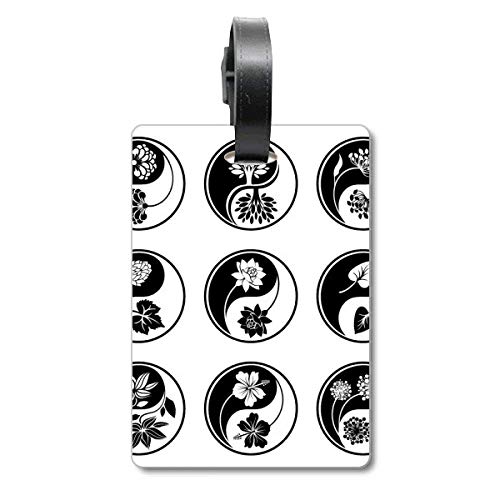Étiquette de valise bouddhiste Yin-Yang pour ne plus perdre son bagage