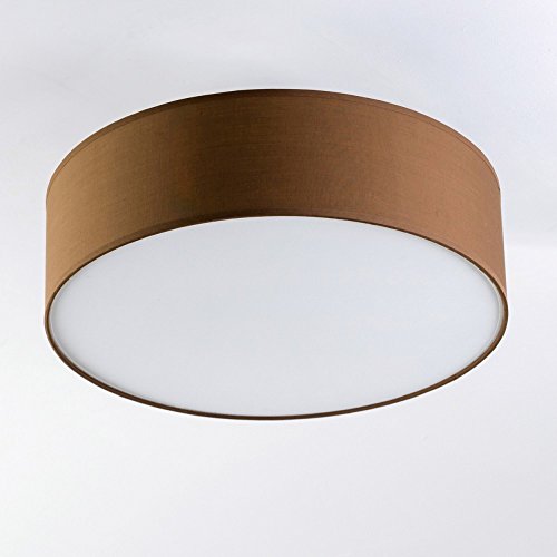 Hofstein Plafoniera circolare paralume in tessuto