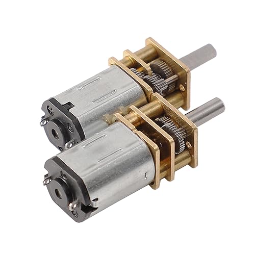 HiLetgo 2pcs GA12-N20 N20 (3V 100RPM) Gear Reducer Motor DC 3V/6V12V N20 Reduction Motor Mini Deceleration Gear Motor Micro Robort Smart Car Motor Multiple Rotation Speed Optional