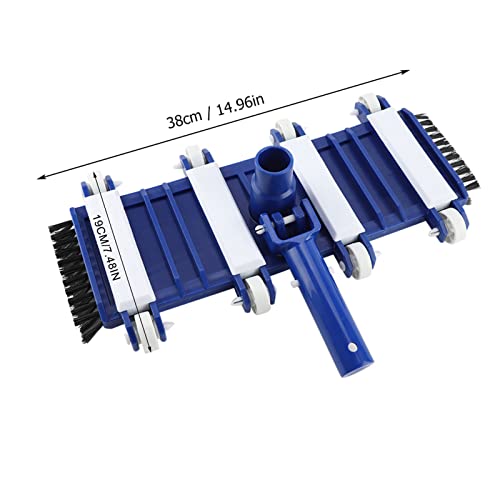 Heavy-Duty Vacuum Head Brushes Fish Pond Home Swimming Pool Cleaning Tool for 1.5 Inch Vacuum Hose Connector