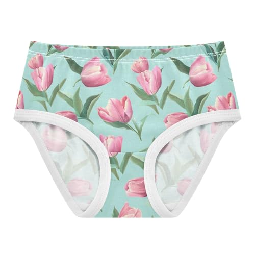 Girls' Underwear Tulips Cotton Stretch Comfort Toddler Panties