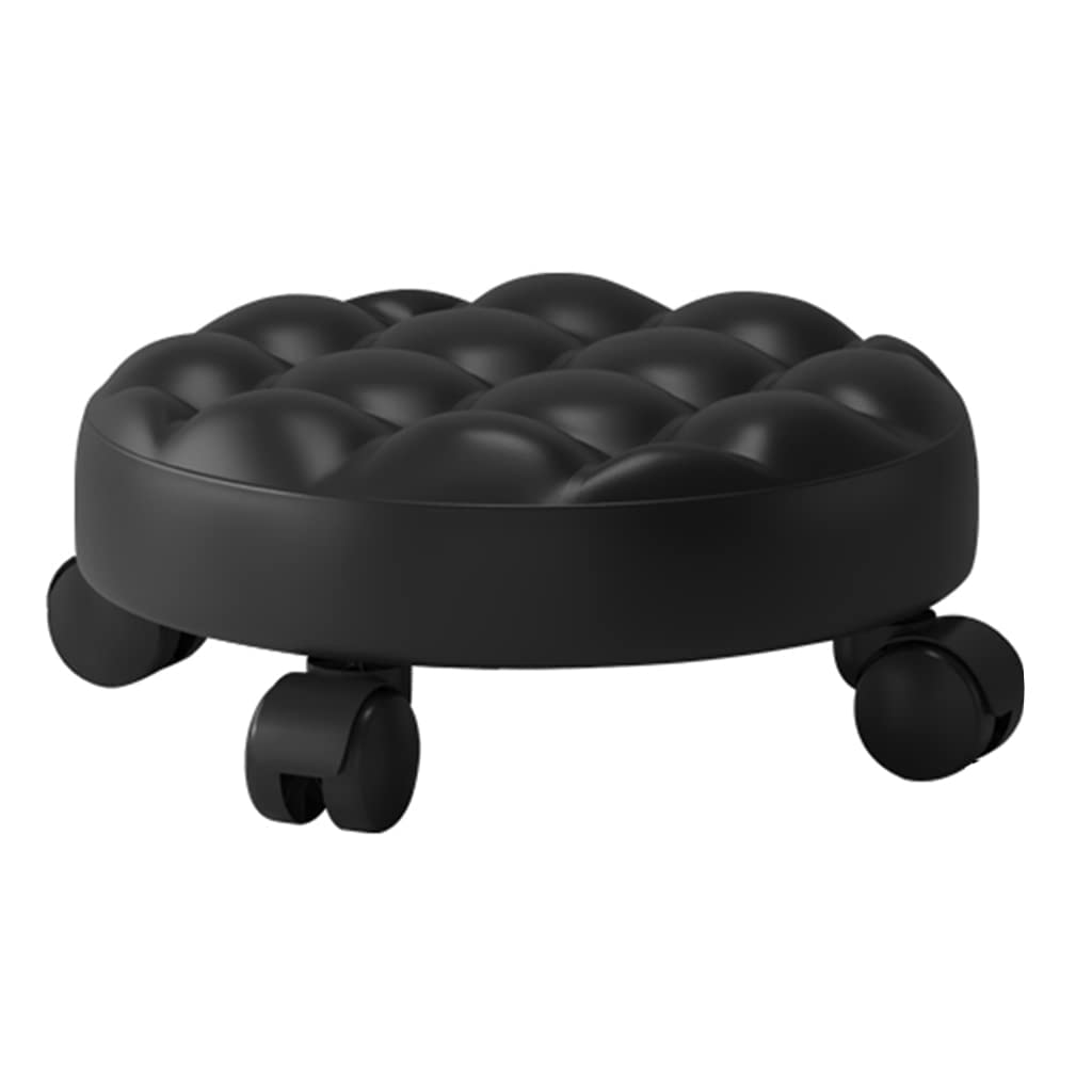 Tabouret bas à roulettes pour soulager le dos avec coussin réglable