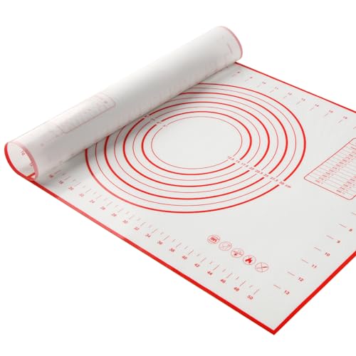 Non-Slip Silicone Baking Mat, Reusable Non-Stick Baking Silicone Mats for Baking, Breads, Pizzas, Fudge and Other Treats. the Baking Mat can Also Be Used as an Oven Liner-Size: 24x16 Inch