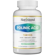 Active Folate Folinic Acid 1000 MCG + B12 500 mcg Adenosyl & Hydroxo, Gentle & Highly Absorbable, Supports Energy, Brain Health & Metabolism, Vegan, 90 ct