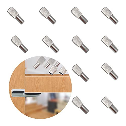 VEGCOO - VEGCOO 24 Pcs Support Etagere Goupille Cheville Etagere en Metal Nickelé Goupille en Métal de Diviseur de Bureau de Bureau Taquet Etagere Support D'étagère