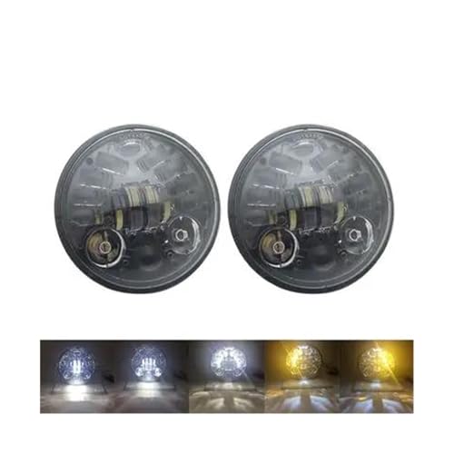 SCSTHRCRA Motorrad Frontscheinwerfer Für T&riumph Rocket Iii 3 Für Speed Triple Für Street Triple 5 3-Zoll-Scheinwerfer Spezielle Motorradscheinwerfer Wasserdicht Stoßfest Und Langlebig (Black B)