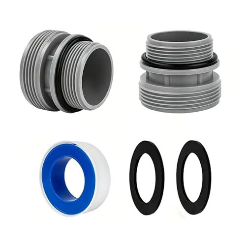Kit de raccordement pour tuyau de piscine (2 pièces), 40 mm, adaptateur pour pompe de piscine, kit de conversion compatible pour tuyaux de 40 mm à 1 1/2...