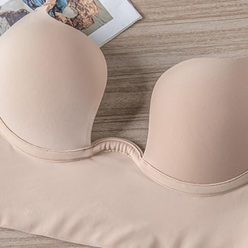 Soutien-gorge push up sans armatures convertible avec dos bas discret - 3