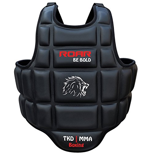 Roar Boxing Chest Guard Gel Padding MMA Body Protector Rib Shield Muay Thai