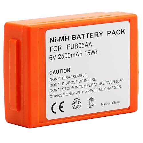 Batterie de rechange NI-MH 6 V 2500 mAh pour appareil orange compatible FUB05AA