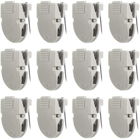 BOXOB 12pcs Cubicle Clips for Fabric Walls, Stainless Steel & Pla...