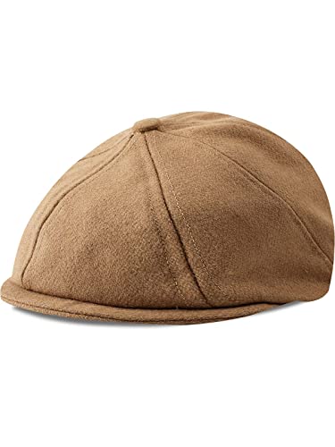 mintgreen Sombreros Gorras Bebés Niño, Recién Lana Nacido Vendedor de Periódicos Gorra Vintage Tweed Plano Sombrero de Panadero, Camello, 6 12 Meses