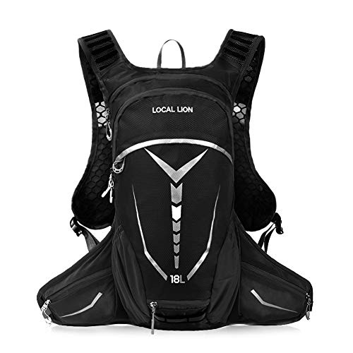 Local Lion Mochila 18 l caminhada equitação ciclismo camping viagem ao ar livre homens mulheres impermeável