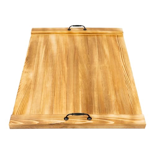 Noodle Board Stove Cover, Tabla de Cubierta para Estufa de Madera, Extra Grande 76.2x55.88 cm con Agujeros Preperforados, Textura Clara, Para Estufa Eléctrica y de Gas miniatura 4