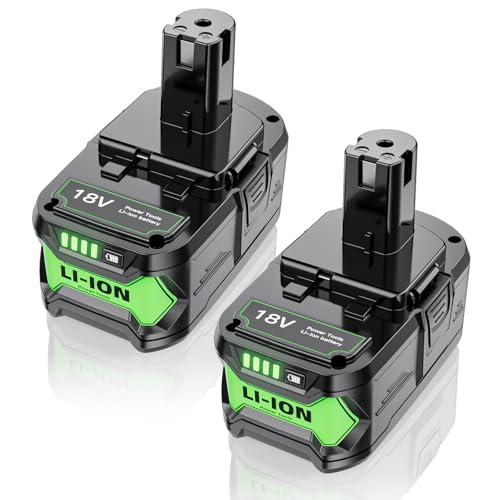 Image of 2Packs Upgraded 8.0Ah Replacement for Ryobi 18V Battery Compatible with 18 Volt Lithium Battery P108 P102 P103 P104 P105 P107 P109 P122 Cordless Power Battery Tools