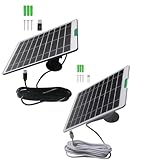 Chargement solaire efficace : profitez d'une conversion d'énergie transparente avec le panneau solaire en silicium monocristallin de 5 W qui alimente vos caméras de sécurité sans recharges fréquentes.