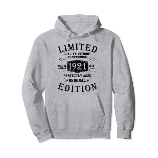 Cumpleaños 1921 Edición limitada Regalo Usado Grunge Vintage Sudadera con Capucha