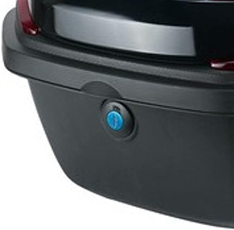 Semme Large Capacity Electric Vehicles Rear Box with Color Blocking Design for Motorcycles and Electromobiles Red (Silver White)