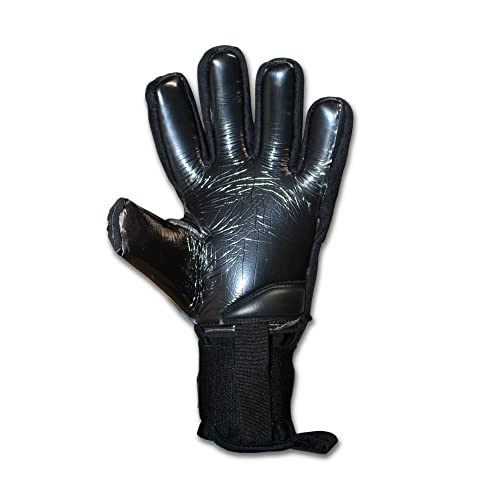 Gk Saver Soccer Goalie Gloves Protech Super Black Professional Quality Removable Fingersave Goalies Gloves Size 6-11 (Size 10) #TOP4