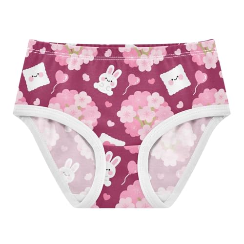 Girls' Underwear Flowers Floral Bunny Rabbit Toddle Brief Panties 2-8 Years 20300575