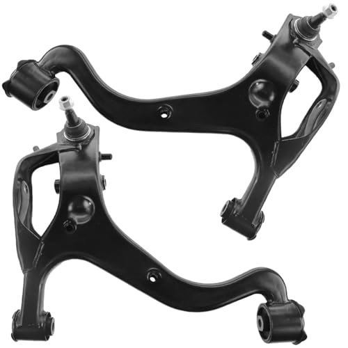 Image of Detroit Axle - 6pc Front Control Arms Kit for 2005-2009 Land Rover LR3, 2 Lower Control Arms with Ball Joint Assembly 2 Sway Bar Links 2 Outer Tie Rods 2006 2007 2008 Replacement