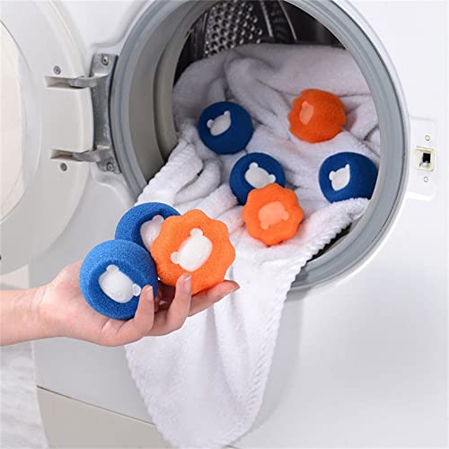 OELZM Clothes Anti-Winding Adsorption Hair Removal Cleaning Ball, Reusable Hair Remover Washing Machine Hair Catcher Laundry Ball, Dryer Ball for Clothing Dog Cat Pet Hair Remover