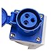 16 Amp 3 Pin Industrial Plug+Socket 220-250V Weatherproof IP44 2P+E 3Phase 16A