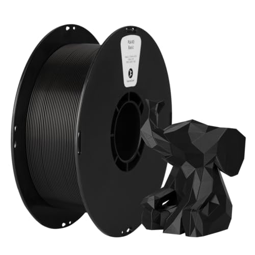 PLA Filament 1,75mm kexcelled, Haute StabilitÃ©, Robuste, Filament pour la Plupart des Imprimantes 3D, Facile Ã  Utiliser, PrÃ©cision Dimensionnelle +/- 0.03mm, Bobine de 1kg (2,2lbs), Noir