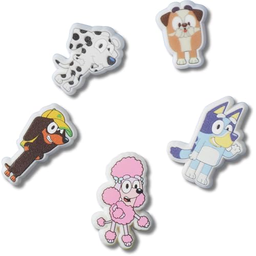 Lot 5 jibbets Bluey Crocs : une idée cadeau originale pour customiser les sabots des petits