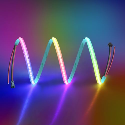 Image of ALITOVE 3.28ft Addressable RGB IC COB LED Strip Lights 12V WS2811 LED Tape Light Indoor 432LEDs Not-Waterproof Color Chasing LED Strip Light for Room Decor DIY Lighting(No Power Supply & Controller)