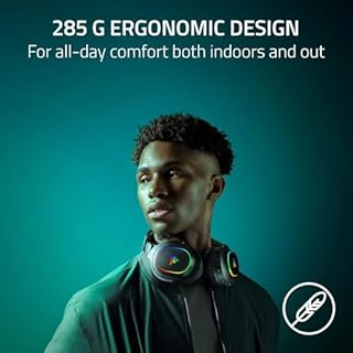 Razer Barracuda X Chroma Wireless Gaming Headset: 2.4GHz Wireless & Bluetooth - Lightweight - Chroma RGB - 40mm Drivers - Cardioid Mic - 70 Hr Battery - for PC, Mac, PS5, Switch, Smartphone - Black