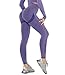 DUROFIT Leggins Donna Push up Leggings Sportivi Vita Alta Anticellulite Pantaloni Palestra per Fitness Yoga Pant Viola Scuro S