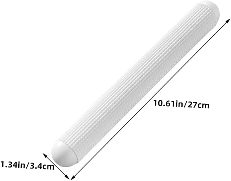 SECFOU 6pcs Non-stick Plastic Exhaust Fondant Rolling Pin Set for Dough Baking, Small Pastry Roller for Bread, Pizza, Noodles, and Dumpling Skin Preparation