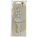 Prima Marketing Mixed Media Doll Cling Rubber Stamps, Doll with Bolero Sweater