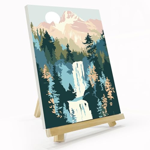 JOOZ Mountain Paint by Numbers Kit