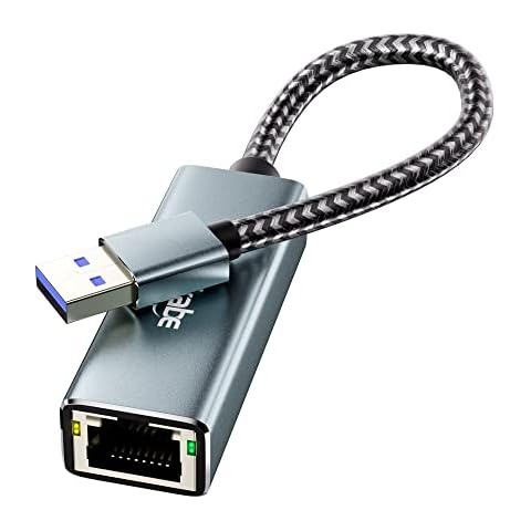 fairikabe USB 3.0 to Ethernet Adapter, USB 3.0 to RJ45 Gigabit NIC Network Adapter, USB Computer LAN Card Adapter for Laptop, Nintendo Switch, PC, MacOS, Linux, Windows Cover
