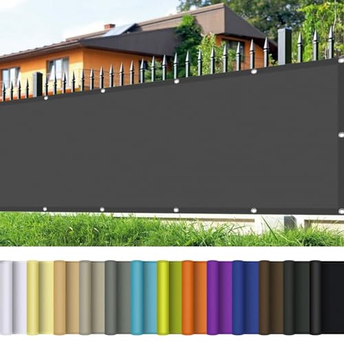 Voile d'ombrage rectangulaire 600x650 cm gris foncé bâche pour pergola